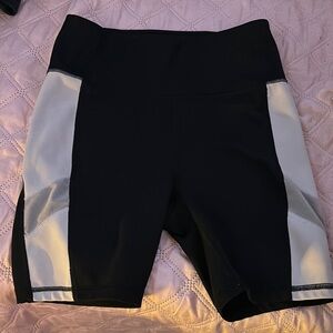 Women's Black and white Shorts